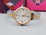 Fossil Jacqueline White Dial Two Tone Steel Strap Watch for Women - ES3844 Buy Now By Fossil