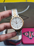 Fossil Jacqueline White Dial Two Tone Steel Strap Watch for Women - ES3844 Buy Now By Fossil