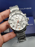 Tommy Hilfiger Trent Multifunction White Dial Silver Steel Strap Watch for Men - 1791140 Buy Now By Tommy Hilfiger