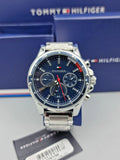 Tommy Hilfiger Mason Quartz Blue Dial Silver Steel Strap Watch for Men - 1791788 Buy Now By Tommy Hilfiger