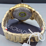 Movado Series 800 Blue Dial Gold Steel Strap Watch For Men - 2600144 Buy Now By Movado