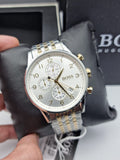 Hugo Boss Navigator White Dial Two Tone Steel Strap Watch for Men - 1513499 Buy Now By Hugo Boss