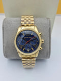 Michael Kors Lexington Chronograph Blue Dial Gold Steel Strap Watch For Women - MK6206 Buy Now By Michael Kors