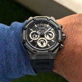 Guess Momentum Black Dial Black Rubber Strap Watch for Men - GW0263G4 Buy Now By Guess