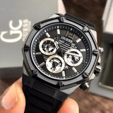 Guess Momentum Black Dial Black Rubber Strap Watch for Men - GW0263G4 Buy Now By Guess