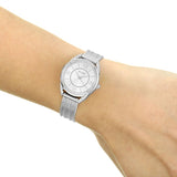 Guess Whisper Silver Dial Silver Mesh Bracelet Watch for Women - W1084L1 Buy Now By Guess