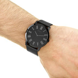 Guess Richmond Black Dial Black Mesh Bracelet Watch for Men - W1263G3 Buy Now By Guess