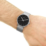 Calvin Klein High Noon Black Dial Silver Mesh Bracelet Watch for Men - K8M21121 Buy Now By Calvin Klein