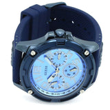 Guess Delta Blue Dial Blue Silicone Strap Watch for Men - GW0051G4 Buy Now By Guess