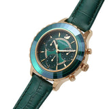 Swarovski Octea Lux Chrono Emerald Green Dial Green Leather Strap Watch for Women - 5452498 Buy Now By Swarovski