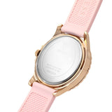 Guess Sparkling Diamonds Pink Dial Pink Rubber Strap Watch for Women - W0032L9 Buy Now By Guess