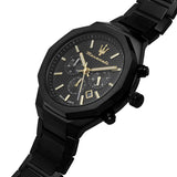 Maserati Stile Chronograph Black Dial Black Steel Strap Watch For Men - R8873642005 Buy Now By Maserati