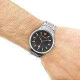 Emporio Armani Renato Quartz Grey Dial Silver Steel Strap Watch For Men - AR2514 Buy Now By Emporio Armani