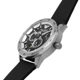 Emporio Armani Renato Chronograph Automatic Black Dial Black Leather Strap Watch For Men - AR60051 Buy Now By Emporio Armani