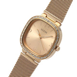 Guess Tapestry Diamonds Rose Gold Dial Rose Gold Mesh Bracelet Watch for Women - GW0354L3 Buy Now By Guess