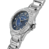 Bulova Marine Star Blue Dial Silver Steel Strap Watch for Women - 96R215 Buy Now By Bulova