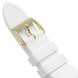 Guess Venus Diamonds White Dial White Rubber Strap Watch for Women - GW0118L5 Buy Now By Guess