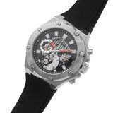 Guess Third Grear Multi Function Black Dial Black Rubber Strap Watch for Men- GW0334G1 Buy Now By Guess
