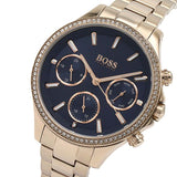 Hugo Boss Hera Blue Dial Gold Steel Strap Watch for Women - 1502566 Buy Now By Hugo Boss