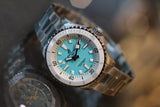 Breitling Superocean Automatic 36 Turquoise Dial Silver Steel Strap Watch for Men - A17377211C1A1 Buy Now By Breitling