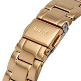 Guess Crown Jewel Multifunction Diamonds White Dial Rose Gold Steel Strap Watch For Women - GW0410L3 Buy Now By Guess