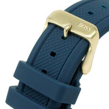 Hugo Boss Globetrotter Blue Dial Blue Silicone Strap Watch for Men - 1513822 Buy Now By Hugo Boss