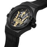 Maserati Potenza Skeleton Limited Edition Black Dial Black Leather Strap Watch For Men - R8821108027 Buy Now By Maserati