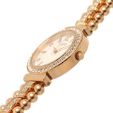 Guess Gala Diamonds Silver Dial Gold Steel Strap Watch for Women - GW0401L3 Buy Now By Guess