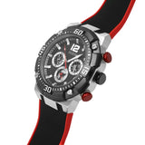 Guess Navigator Black Dial Black Rubber Strap Watch for Men - GW0264G1 Buy Now By Guess