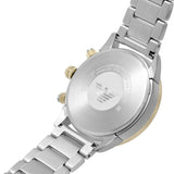 Emporio Armani Analog Chronograph Black Dial Two Tone Steel Strap Watch For Men - AR11521 Buy Now By Emporio Armani