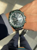 Tag Heuer Carrera Chronograph 44mm Green Dial Silver Steel Strap Watch for Men - CBN2A1N.BA0643 Buy Now By Tag Heuer