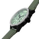 Armani Exchange Banks Chronograph Green Dial Green Leather Strap Watch For Men - AX1725 Buy Now By Armani Exchange