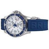 Breitling Superocean II Automatic 42mm White Dial Blue Rubber Strap Watch for Men - A17366D81A1S2 Buy Now By Breitling