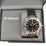 Tag Heuer Aquaracer Quartz Black Dial Black Rubber Strap Watch for Men - WBD1110.FT8021 Buy Now By Tag Heuer