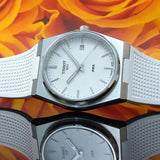Tissot PRX 40 White Dial White Rubber Strap Watch For Men - T137.410.17.011.00 Buy Now By Tissot