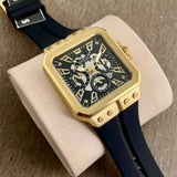 Guess Leo Multifunction Black Dial Black Silicone Strap Watch For Men - GW0637G2 Buy Now By Guess