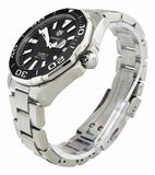 Tag Heuer Aquaracer Caliber 5 Black Dial Silver Steel Strap Watch for Men - WAY201A .BA0927 Buy Now By Tag Heuer