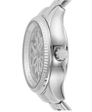 Fossil Rye Automatic Skeleton Silver Dial Silver Steel Strap Watch for Women - BQ3753 Buy Now By Fossil