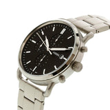 Fossil The Commuter Black Dial Silver Steel Strap Watch for Men - FS5399 Buy Now By Fossil
