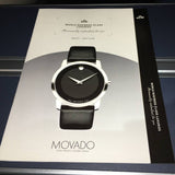 Movado Museum Black Dial Black Leather Strap Watch For Men - 606502 Buy Now By Movado