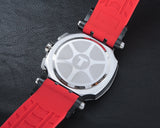 Tissot T Race Chronograph Black Dial Red Silicone Strap Watch For Men - T115.417.27.051.00 Buy Now By Tissot