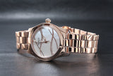 Tissot T Wave T Lady Mother of Pearl Dial Rose Gold Steel Strap Watch For Women - T112.210.33.111.00 Buy Now By Tissot