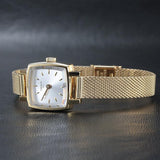 Tissot Lovely Square Silver Dial Gold Mesh Bracelet Watch For Women - T058.109.33.031.00 Buy Now By Tissot