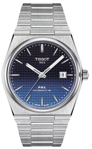 Tissot Powermatic 80 Automatic Gradient Blue Dial Silver Steel Strap Watch for Men - T137.407.11.051.01 Buy Now By Tissot