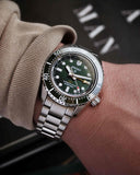 Seiko Prospex GMT Divers Automatic Marine Green Dial Silver Steel Strap Watch For Men - SPB381J1 Buy Now By Seiko
