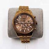Michael Kors Lexington Chronograph Brown Dial Brown Steel Strap Watch For Men - MK8522 Buy Now By Michael Kors