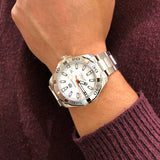 Tag Heuer Aquaracer Calibre 5 Automatic White Dial Silver Steel Strap Watch for Men - WAY2013.BA0927 Buy Now By Tag Heuer