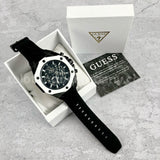Guess Formula Chronograph Black Dial Black Silicone Strap Watch For Men - GW0579G1 Buy Now By Guess
