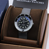 Breitling Superocean Heritage '57 Black Dial Silver Mesh Bracelet Watch for Men - A10370121B1A1 Buy Now By Breitling