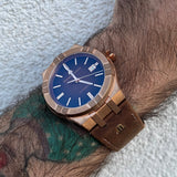 Maurice Lacroix Aikon Automatic Brown Dial Brown Leather Strap Watch For Men - AI6008-BRZ01-730-3 Buy Now By Maurice Lacroix